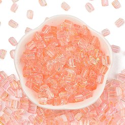 Perles de rocaille en verre peintes en spray transparentes&nbsp;SEED-L011-10A-10