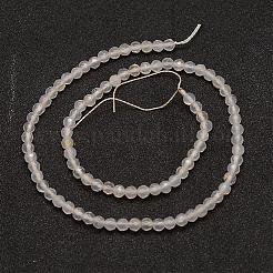 Chapelets de perles d'agate naturelle&nbsp;G-G882-4mm-A06-7