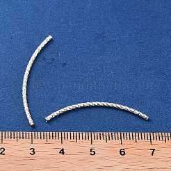 925 cuentas de tubo curvo de plata esterlina&nbsp;STER-H112-07B