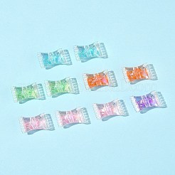 32 pz placcatura uv perline acriliche iridescenti arcobaleno&nbsp;OACR-FS0002-14