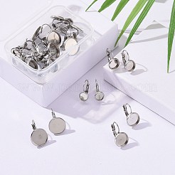 Resistente all'ossidazione 24 pz 4 dimensioni 304 acciaio inossidabile leverback orecchino risultati&nbsp;STAS-ZZ0001-04P
