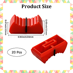 20 pz di tappi scorrevoli per console audio in plastica&nbsp;AJEW-CN0004-53C