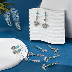 DIY-Sets zur Herstellung von Schmetterlings-Libellen-Ohrringen&nbsp;DIY-SC0020-38