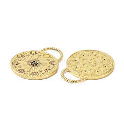 Latón claro colgantes de circonita cúbica&nbsp;ZIRC-C024-27G