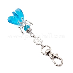 Decorazioni pendenti in vetro con angelo&nbsp;HJEW-MZ00261-05