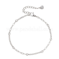 Bracelets en acier inoxydable 304 à maillons torsadés et à chaîne câble pour femmes&nbsp;BJEW-JB13119