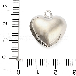 Pendentifs en laiton en forme de cœur tridimensionnel&nbsp;KK-V006-03P-01