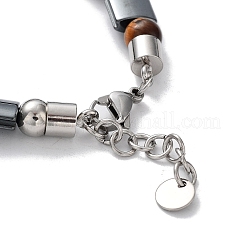 Synthetische nichtmagnetische Hämatit-Perlenarmbänder&nbsp;BJEW-Q334-06