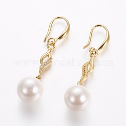 Orecchini pendenti in ottone&nbsp;EJEW-E196-04G