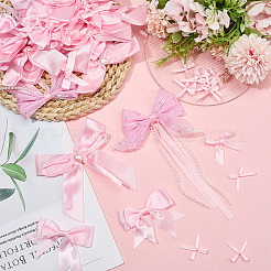 64 Stück 5 Stile Polyester Bowknot Ornament Zubehör&nbsp;DIY-SP0004-75