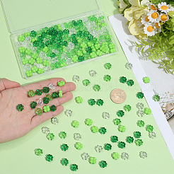 200pcs 4 Farben undurchsichtige und transparente Acrylperlen&nbsp;OACR-SP0002-40