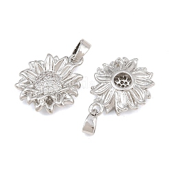 Pendentifs en laiton zircon cubique transparent&nbsp;CU-CBA9AB3-17P