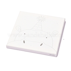 Ensembles de kit de peinture numérique bricolage motif hippopotame&nbsp;DIY-G032-03B