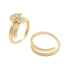 Messing-Mikropflaster-Set mit Zirkonia für Jungen&nbsp;RJEW-U002-12G