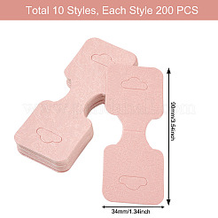 220 Stück 11 Stile Papier-Halsketten-Displaykarten&nbsp;CDIS-CD0001-03