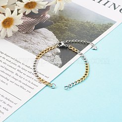 Realizzazione di bracciali a catena in acciaio inossidabile 304&nbsp;AJEW-JB00996-02