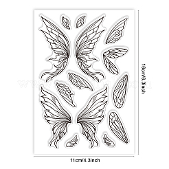Individuelle Klarsichtstempel aus PVC-Kunststoff mit Sommermotiv&nbsp;DIY-WH0631-0240