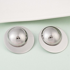 Orecchini a bottone in acciaio inossidabile 304&nbsp;EJEW-S265-05P