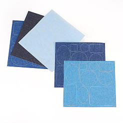 5 foglio di toppe autoadesive in denim&nbsp;PATC-TA0001-61