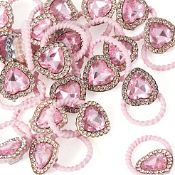 20 Stück Haaraccessoire aus Polyester und Strassen für Mädchen&nbsp;OHAR-TA0001-17