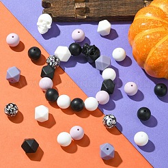 Halloween Thema Lebensmittelqualität umweltfreundliche Silikonperlen&nbsp;SIL-YW0001-45