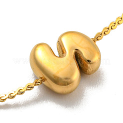 Pulseras de cadena serpentina de acero inoxidable 304&nbsp;BJEW-H608-01G-S