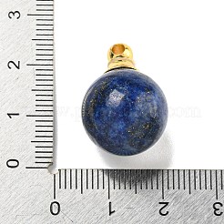 Natürliche Lapislazuli-Parfümflaschenanhänger&nbsp;G-K338-22G-06