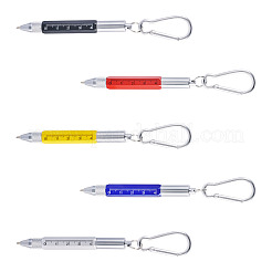 5 bolígrafo llavero práctico 5 en 6 de aluminio de 1 colores&nbsp;AJEW-TA0002-13B