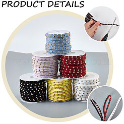 Calfovera 6 rouleau 6 couleurs cordon en simili-suédine&nbsp;LW-CL0001-02B