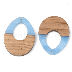 Pendentifs en résine opaque et bois de noyer&nbsp;RESI-S389-014A-C