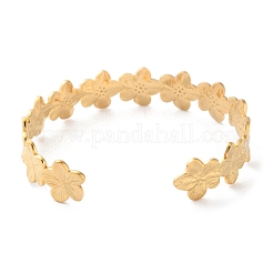 Bracelets manchettes en acier inoxydable 304 pour femmes&nbsp;LS-BJEW-K263-05G-06