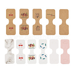 220 Stück 11 Stile Papier-Halsketten-Displaykarten&nbsp;CDIS-CD0001-03