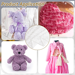 1 pièce de tissu peluche en polyester&nbsp;AJEW-BC0009-99B