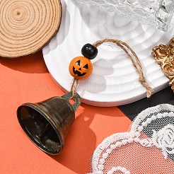 Ornements suspendus en forme de cloche en fer pour Halloween&nbsp;HJEW-JM02437