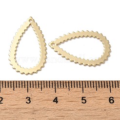 Tropfen Messinganhänger&nbsp;KK-G480-04A-LG