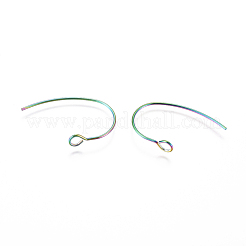 Ionenplattierung (IP) 304 Edelstahl Ohrringhaken&nbsp;STAS-F241-05-M