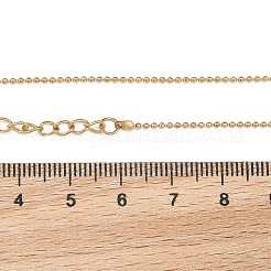 Ionenplattierung (IP) 304 Edelstahl Kugelkettenarmband für Frauen&nbsp;BJEW-G667-10G