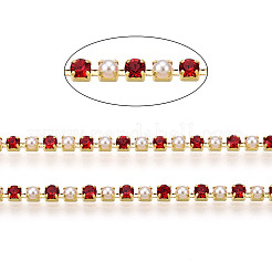 Chaînes en laiton avec strass&nbsp;CHC-N017-001A-A03