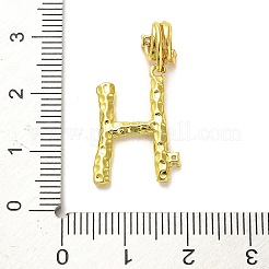 Ciondoli pendenti europei in ottone placcato a cremagliera con micro pavé di zirconi cubici&nbsp;KK-L210-015G-H