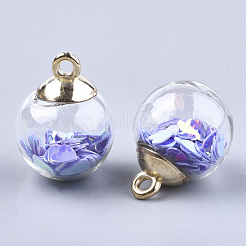 Pendentifs de boule en verre&nbsp;GLAA-T003-07B