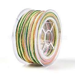 Cordones trenzados de poliéster redondos teñidos en segmentos de 27 m&nbsp;OCOR-N009-02A-02