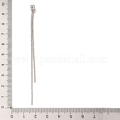 Ohrstecker mit Kugelkette aus Messing&nbsp;KK-G510-18P