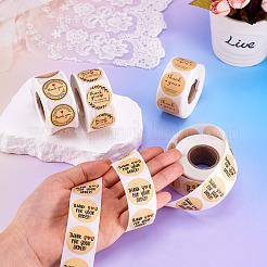 4 Rolle 4 Arten Papieraufkleber mit Wort Danke&nbsp;STIC-TA0001-03