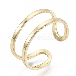 Messing Manschettenfingerringe&nbsp;X-RJEW-N030-003-NF