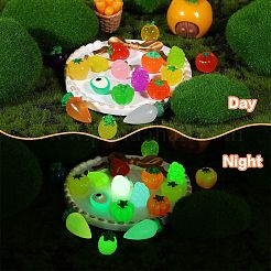 85 pieza de decoración luminosa de resina de 17 estilos&nbsp;DJEW-SZ0001-12
