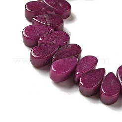 Chapelets de perles de jade blanche naturelle&nbsp;G-B064-B55
