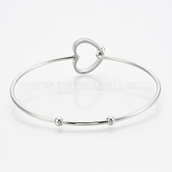 Anlaufgeschützte Armreifen aus 304 Edelstahl&nbsp;LS-STAS-N084-03