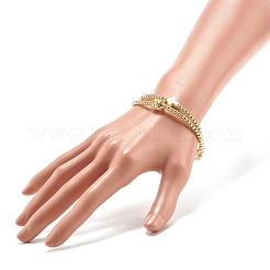 Set di braccialetti elastici con perline in ematite sintetica da 2 pz 2&nbsp;BJEW-JB07976-02
