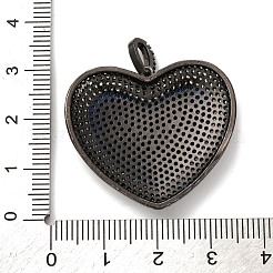 Ottone micro spianare pendenti zirconi&nbsp;KK-U076-22EB