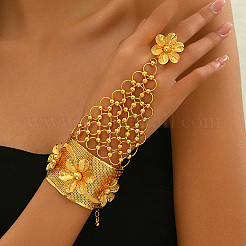 Bracelets luxueux en fer pour mariée du Moyen-Orient avec motif floral&nbsp;EW5813